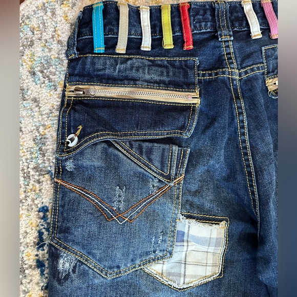 VINTAGE PATCHWORK SEXTY7REDD STRAIGHTLEG JEANS!!!! - Picture 2 of 9